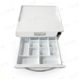 Nha khoa nội thất phòng khám di động xe đẩy giỏ hàng mạ thép nhựa bảng Top <span class=keywords><strong>5</strong></span> ngăn kéo tủ văn phòng nha khoa - Product Image 2