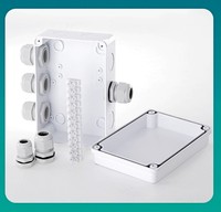 Boîtier ABS en plastique de boîte de jonction électrique étanche IP65 avec vis de câble en PVC pour l'électronique et les connexions d'instruments