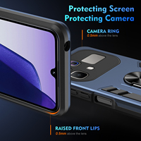 Étui de téléphone portable antichute en TPU+PC résistant aux chocs pour INFINIX HOT 60 PRO INFINIX GT 50 Pro/X6891 avec support anneau rotatif à 360 degrés