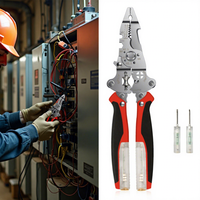 Nouvelles pinces multifonctions électriques OEM, pliables, métriques, pour dénuder les fils, sertir et couper les câbles, qualité industrielle