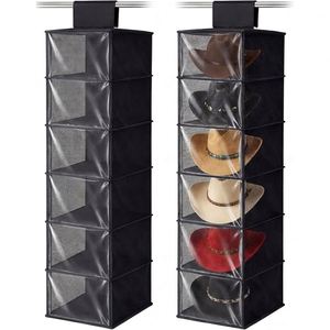 Organizador de Gorras Colgante para Armario, de Tela No Tejida, con 6 Bolsillos, para Guardar Gorras en el Dormitorio - Product Image 1