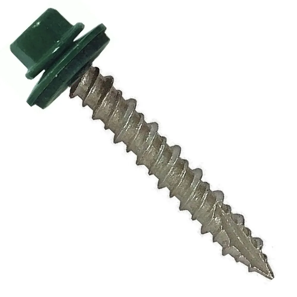 Roofing Screw With Clear Waterproof Plastic Cap And Washer Roofing Screws With Rubber Washers For Corrugated Roof Sheets