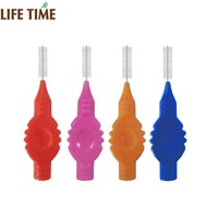 Sikat gigi interspace, sikat perawatan mulut interspace ortopedi, sikat interdental interdental