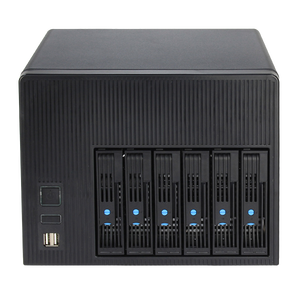 NAS-Server Datenspeicher 6-Bay HDD SSD N95 N150 CPU Dual 2.5G LAN Unraid TrueNAS OS für Heim- und Unternehmensnetzwerke - Product Image 1
