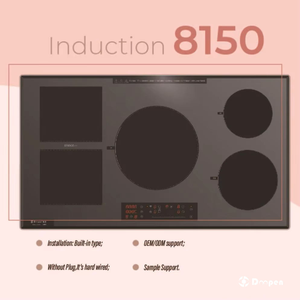 Venta Directa de Fábrica, Cocina de Inducción Eléctrica Integrada de Cinco Quemadores, Control Inteligente por Aplicación WIFI, 11130 Alta Potencia, 220-240V - Product Image 5
