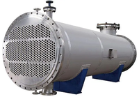 Échangeur de chaleur à eau refroidie 8000W en acier inoxydable avec moteur, condenseur de réfrigérant haute efficacité
