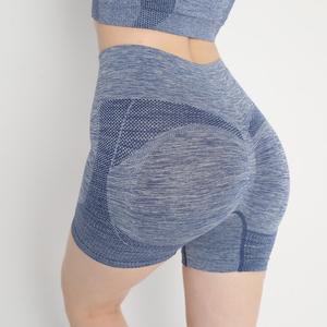 Shorts de <span class=keywords><strong>yoga</strong></span> sans couture pour femme avec logo personnalisé, taille haute, effet push-up fessier, contrôle du ventre, séchage rapide, pour le sport et le fitness - Product Image 5