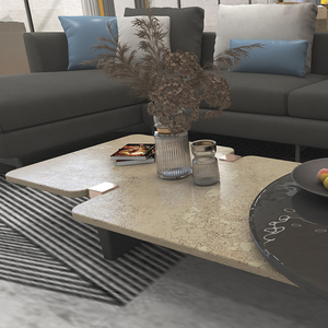 Thiết kế hiện đại calacatta <span class=keywords><strong>Engineered</strong></span> <span class=keywords><strong>Quartz</strong></span> Stone slab ánh sáng màu vàng đá cẩm thạch với Big tĩnh mạch Đá Nhân Tạo cho bàn bếp - Product Image 4