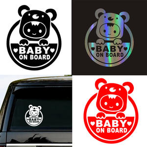 Calcomanías de vinilo impermeables <span class=keywords><strong>personalizadas</strong></span> para ventana de coche para bebé <span class=keywords><strong>a</strong></span> <span class=keywords><strong>bordo</strong></span>, calcomanías para parachoques de coche con 1 <span class=keywords><strong>a</strong></span>ño de garantí<span class=keywords><strong>a</strong></span>, diseño de letras <span class=keywords><strong>personalizadas</strong></span> - Product Image 5