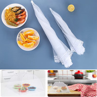 Grande tente de protection alimentaire en maille, parapluie pliable, filet anti-insectes pour pique-niques et fêtes en extérieur, réutilisable, lavable, anti-mouches