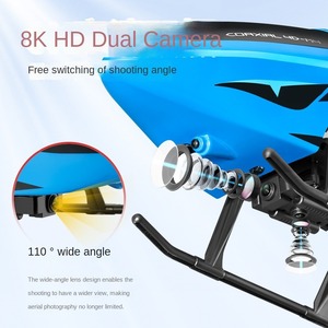 Aijh 2.4G <span class=keywords><strong>RC</strong></span> Máy Bay Trực Thăng Đồ Chơi <span class=keywords><strong>4K</strong></span> Kép Máy Ảnh Wifi FPV 3.5 Kênh Với Con Quay Và LED Ánh Sáng Bền <span class=keywords><strong>RC</strong></span> Máy Bay Bay Không Người Lái Đồ Chơi - Product Image 4