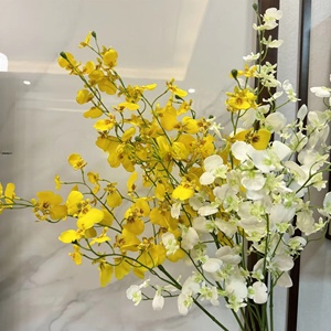 Orchidée jaune à longues tiges KW-F031, orchidée dansante d'automne pour la décoration <span class=keywords><strong>de</strong></span> mariage - Product Image 3