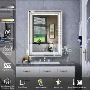 Precio de fábrica, aplicación de hotel, forma de rectángulo, <span class=keywords><strong>luz</strong></span> led, <span class=keywords><strong>espejo</strong></span> montado en la pared, <span class=keywords><strong>espejo</strong></span> de <span class=keywords><strong>baño</strong></span> antivaho equipado <span class=keywords><strong>con</strong></span> <span class=keywords><strong>luz</strong></span> - Product Image 4