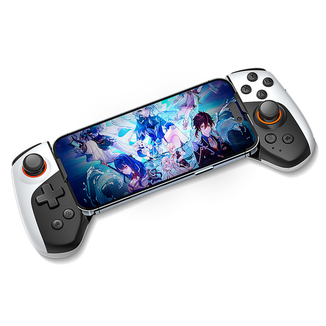 JK03 Ergonomic Wireless Mobile Phone Gaming Controller with 3D Vibration Motor Compatible with IOS Android Switch