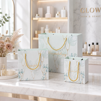 Sacs shopping en papier personnalisés avec poignée en ruban, impression de logo, vente en gros pour les magasins de vêtements, les boutiques, la vente au détail