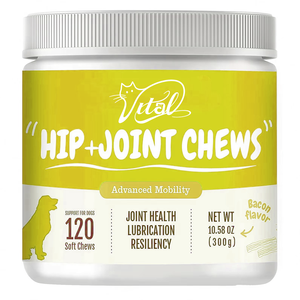 O cão orgânico do OEM macio mastiga o sabor do bacon Hip + o suplemento nutritivo comum Chondroitin saudável para cães - Product Image 1