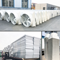 Ventilateur électrique FRP avec moteur entièrement en cuivre, faible bruit, pour cuisines commerciales, usines de transformation alimentaire, élimination des odeurs, OEM