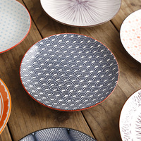 Assiettes de Table en Porcelaine Céramique Style Nordique Peu Profondes de 6 Pouces, Service de Vaisselle pour Restaurant