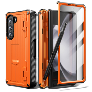 Funda de Lujo para Teléfono Móvil <span class=keywords><strong>Samsung</strong></span> <span class=keywords><strong>Galaxy</strong></span> <span class=keywords><strong>Z</strong></span> <span class=keywords><strong>Fold</strong></span> 5/W24 con Soporte para Lápiz y Base - Product Image 1