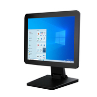 Monitor de Computadora de 15 Pulgadas, Monitor LCD con Pantalla Táctil y Entrada VGA/AV/TV/BNC