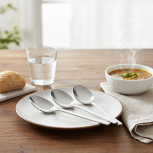 Set di 2 cucchiai da tavola in acciaio inossidabile - Product Image 3