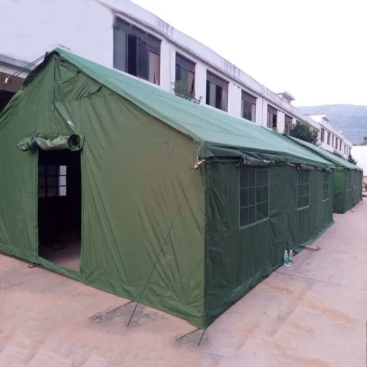 Tente pliante Portable, industriel vert, de l'armée, usage en forêt, Glamping