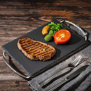 <span class=keywords><strong>Platos</strong></span> y Vajilla Rectangulares <span class=keywords><strong>de</strong></span> <span class=keywords><strong>Melamina</strong></span> Ecológicos Minimalistas con Grabado Negro <span class=keywords><strong>de</strong></span> 200x300x4-6mm, Aptos para Alimentos, Duraderos, al por Mayor - Product Image 3