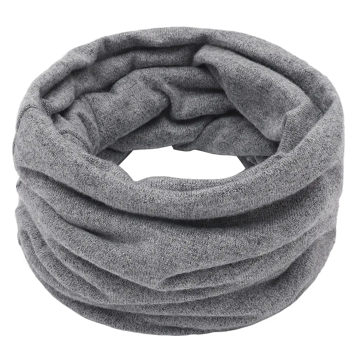 Outdoor Casual Knitted Solid Colors Bandana Winter Warmer Seamless Thick Comfort Soft Scarves