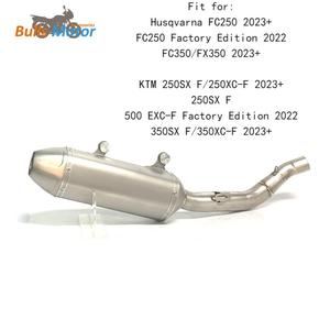 Scarico Slip-on per <span class=keywords><strong>KTM</strong></span> <span class=keywords><strong>250</strong></span> <span class=keywords><strong>SXF</strong></span>/Husqvarna FC250 2023+ 500 EXC-F Factory Edition 2022 Silenziatore Moto Tubo Centrale di Scarico - Product Image 2