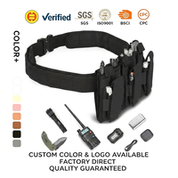 Ceinture tactique modulaire avec pochettes détachables, ceinture utilitaire réglable pour la chasse, le tir et les activités tactiques en plein air