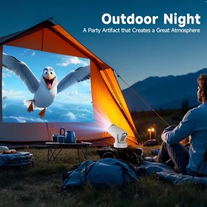 Dazzler hy300 Ultra <span class=keywords><strong>Mini</strong></span> chiếu 4K Ultra HD xách tay rạp hát tại nhà với Thông Minh Bluetooth Wifi cho trong nhà & Ngoài trời sử dụng - Product Image 6