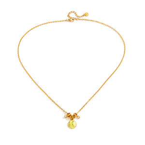 สร้อยคอจี้รูปเบสบอล สแตนเลสสตีล 18K ชุบเคลือบสีเหลือง สำหรับผู้หญิง สวมใส่ได้ทุกวัน ของขวัญ เครื่องประดับ - Product Image 5