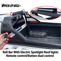 Barra Antivuelco 4WD con Foco Eléctrico de Techo para Camionetas Hilux Vigo Revo Navara Dmax Ranger Np300 Barra Antivuelco Universal de Acero