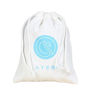 Sac en coton biologique écologique personnalisable avec logo, cordon de serrage et sac anti-poussière pour emballage de détail, pochettes en toile en gros - Product Image 1