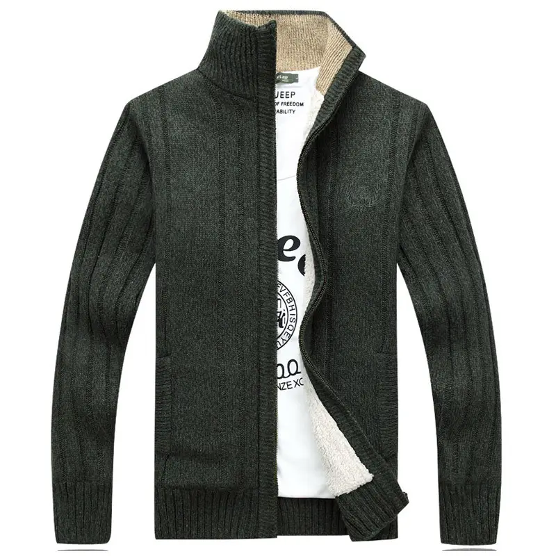 Cardigan d'hiver pour hommes en laine, multicolore, 2021, pull, manteau, <span class=keywords><strong>tricot</strong></span>