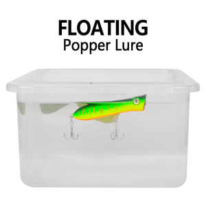 Leurre artificiel rigide type Minnow, 5 pièces, en plastique, avec hameçons, pour la pêche au bar en eau douce, leurre de surface moyenne - Product Image 2
