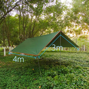 Toile de qualité supérieure, ultralégère, pour le <span class=keywords><strong>camping</strong></span> en plein air, résistante aux hautes températures, imperméable, bâche de tente, vente en gros, logo personnalisé, OEM - Product Image 2
