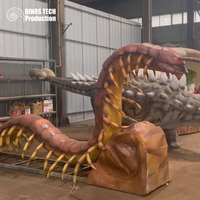 Modèle d'animatronique géant interactif de centipède pour exposition, idéal pour les aires de jeux pour enfants ou comme robot insecte mobile de grande taille pour l'extérieur, à vendre.