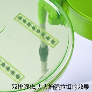 ชามเหยื่อแม่เหล็กสีเขียว 18 ซม. อุปกรณ์ตกปลาพลาสติกสำหรับปลาในน้ำจืด - Product Image 3