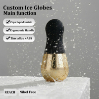Globes de glace portables personnalisés en acier inoxydable pour soins du visage - Bâtonnets cryogéniques apaisants post-soin pour la peau - Vente en gros