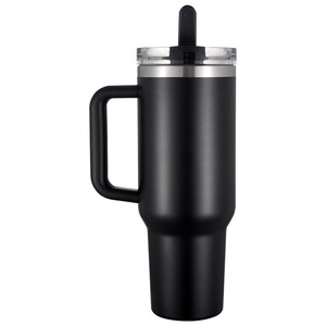 Never Miss Sip This Combo <span class=keywords><strong>de</strong></span> pajita con mango <span class=keywords><strong>de</strong></span> vaso al vacío <span class=keywords><strong>de</strong></span> acero inoxidable <span class=keywords><strong>de</strong></span> 40oz para uso en Escritorio <span class=keywords><strong>de</strong></span> senderismo. 12-24 horas frío caliente - Product Image 5