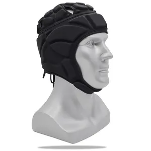 Helm Rugby dengan busa katun, bantalan kepala anti-tabrakan, perlengkapan keselamatan untuk sepak bola