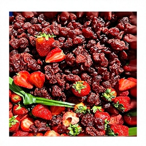 Trozos de Fresa Seca Premium Suaves, Ingrediente de Fruta Natural Masticable para Panadería, Postres, Cereales y Fabricación de Alimentos - Product Image 1