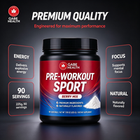 Poudre Pré-Entraînement en Gros Ingrédients Premium Mélange de Baies Naturelles 225g 90 unités Énergie Performance pour Athlètes de Gym OEM