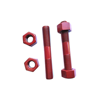 PTFE Coating High Tensile Strength A193 B7 B16 Blacked Threaded Stud Bolts and Nut