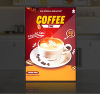 Panneau publicitaire LED moderne avec cadre en aluminium pour menu de restaurant, promotion de marque, fabricant chinois en gros