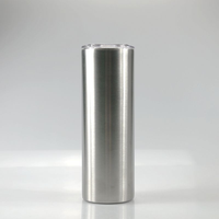 Gobelets isothermes fins en acier inoxydable de 15, 20, 30, 35 oz à double paroi, tasses à eau droites, gobelets à vin avec couvercles et pailles pour le bureau