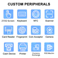 27 Inch Touch Self Printer Service Kiosk POS System Cash Coin Accepter Payment Kiosk QR Code Scanner for Airport Parking