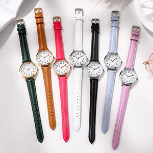 <span class=keywords><strong>Orologio</strong></span> Analogico al Quarzo Minimalista ed Ecologico da Donna, Cassa Dorata 36mm, Cinturino in Pelle Nera, Elegante e Alla Moda per Uso Quotidiano - Product Image 2