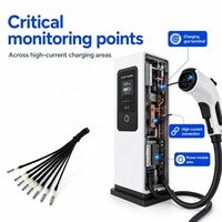 Ensemble de capteur de température NTC pour chargeur EV GAIMC, sonde métallique, support de montage, câble blindé tressé pour une charge rapide